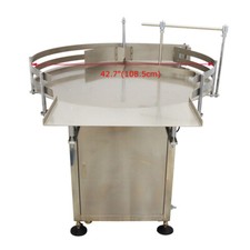 110V 39.3" Round Bottle Unscrambler AutomaticDistributing Accumulation Table