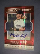 MICHAEL SUCHY 2014 Elite Extra Edition Signatures AUTO #75 RC /599 Pirates
