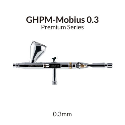 GAAHLERI PREMIUM SERIES - MOBIUS DOUBLE ACTION GRAVITY FEED AIRBRUSH (0,3 MM)