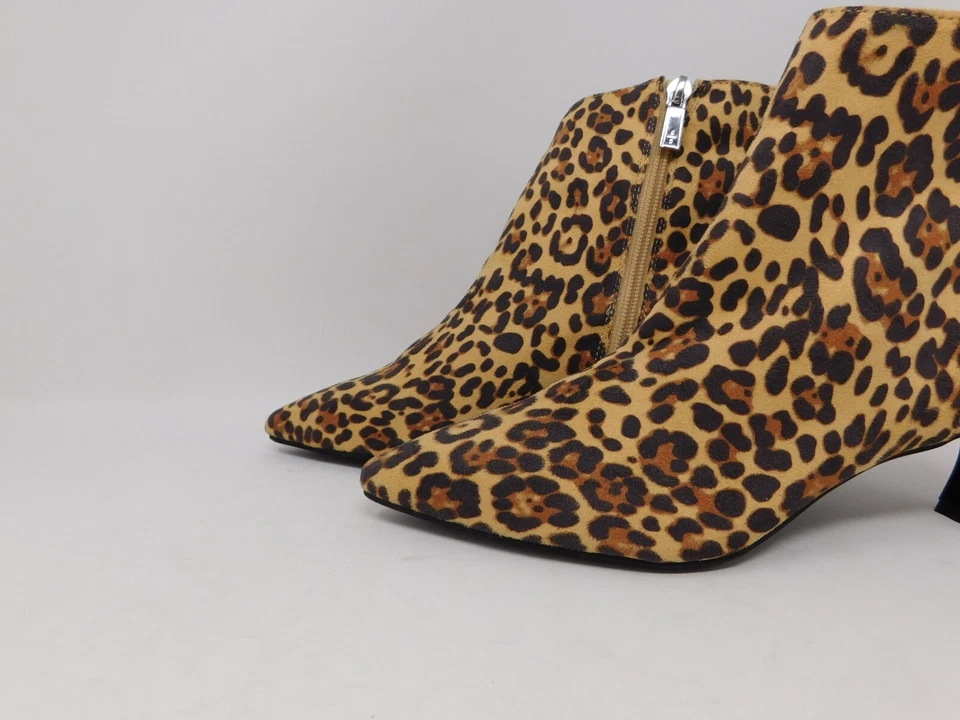 Botines para mujer Kenneth Cole Reaction talla 6,5 Bexx leopardo bota tacones cremallera Foto 4 de 4