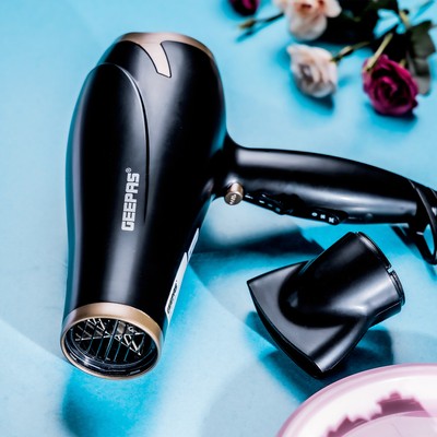 Geepas Pro Estilo Potente Secador de pelo Con Concentrador Boquilla  Soplador 5 ajustes | eBay