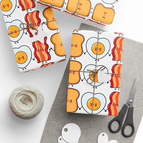 Papel de envolver regalo decorativo ecológico premium Breakfast Champions - Imagen 16 de 17