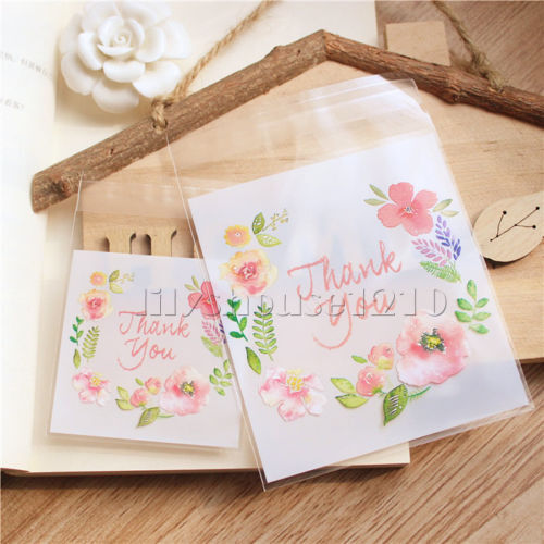 50Pcs Cute Cello Cellophane Kids Wedding Favour Sweet Biscuit Party Gift Bags - Picture 2 of 70