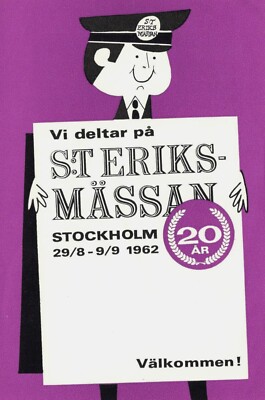 St. Eriks-Mässan Stockholm 1962 SAINT ERIK KONSUMGÜTERMESSE Swedish Design