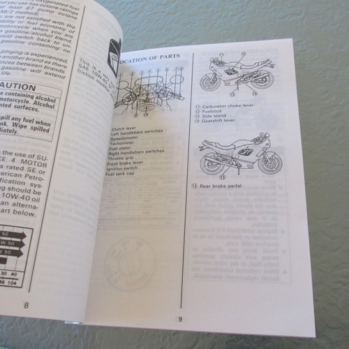 Suzuki OEM Owners Manual Book GSX600F 1992 NOS 179 - Picture 5 of 5