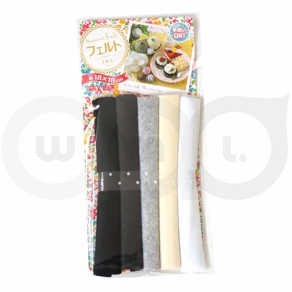 30 pieces Daiso Felt sheet 18x18cm DIY Handmade craftwork materials multi colors - Image 2 of 4