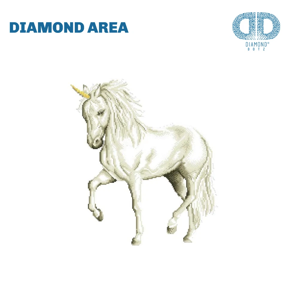DIAMOND DOTZ® KIT | MAGICAL UNICORN | 51 X 77CM | DD12.005 | 5D DIAMOND ART - image 3 of 4