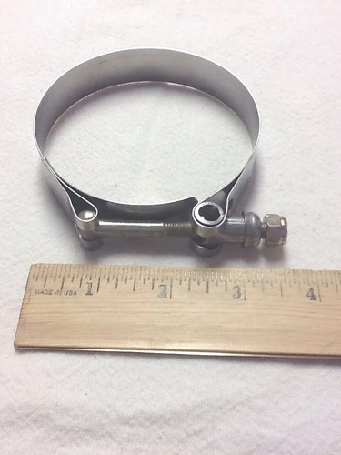  10 clamps 3.5" 1094100-0338 CLAMPCO Stainless Steel T-Bolt Clamp (10-piece Lot) - Picture 2 of 5