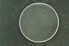 FLAT ROUND MINERAL GLASS WRISTWATCH CRYSTAL 1.0MM THICK FROM 32.0MM TO 36.0MM