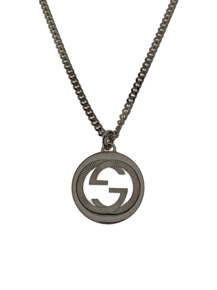 Collana Gucci Incastro G Argento SV925 54 cm Usata