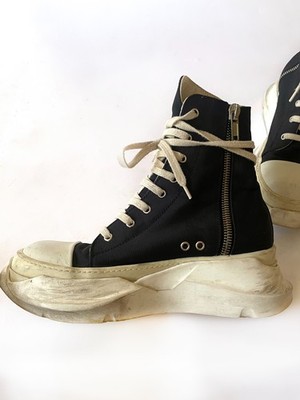 Rick Owens DRKSHDW Abstract High Sneakers Black Milk_Size 42/US 9