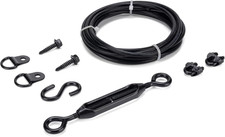 Anti Sag Gate Kit Fence Support Cable Steel Wood Gate Repair Kit Black