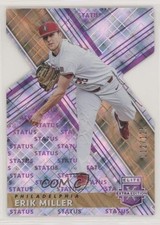 2019 Panini Elite Extra Edition Status Purple Die-Cut /125 Erik Miller #86 0t2