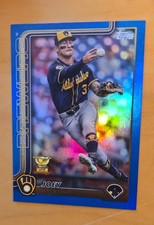 2025 Topps Series 1 - Joey Ortiz #165 Blue Holofoil /150