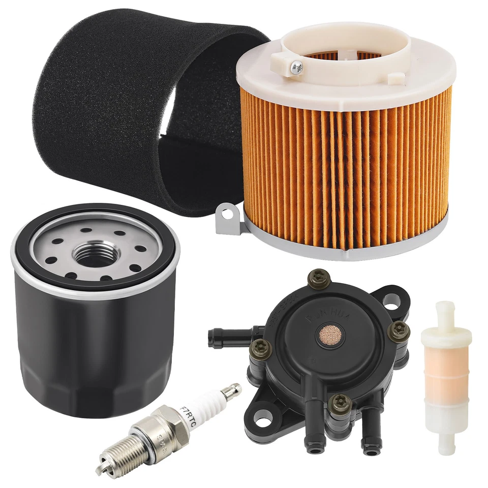 Filtro de aire + aceite de combustible + bujía + bomba de combustible para Kawasaki Mule 520 550 600 610 2500 Foto 2 de 4