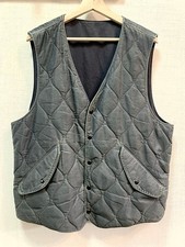 RRL Ralph Lauren Haxton Reversible Indigo Quilted Nylon Vest XL #FB BEA