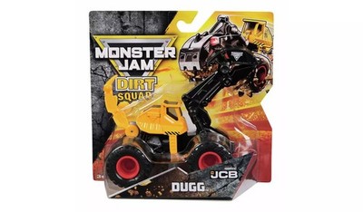 Monster Jam 1 64 Scale Die Cast Dugg Excavator Truck Dirt Squad JCB