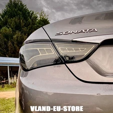 LED DRL Tail Lights For 2011-2014 Hyundai Sonata Smoked Brake Light Left+Right