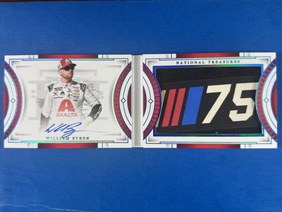2024 National Treasures Booklet William Byron Autograph Fire Suit Patch 1/1