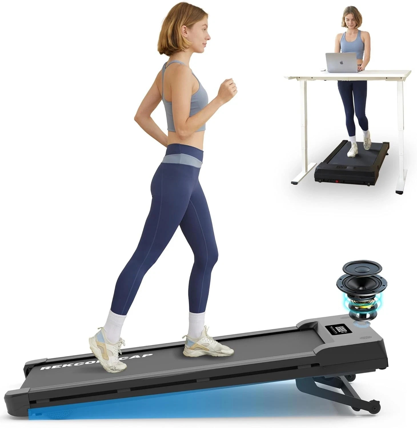 Walking Pad Treadmill with 12% 9-Level Auto Incline, 450 lbs Capacity, 5 MPH