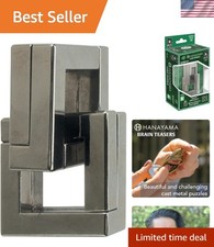 Engaging Hanayama Quartet Metal Brainteaser - Ultimate Challenge for Ages 12 