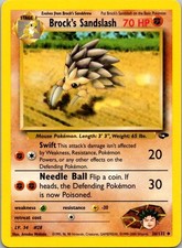 Brock's Sandslash 36/132 Uncommon Gym Challenge Pokemon Unlimited Lightly Played on eBay