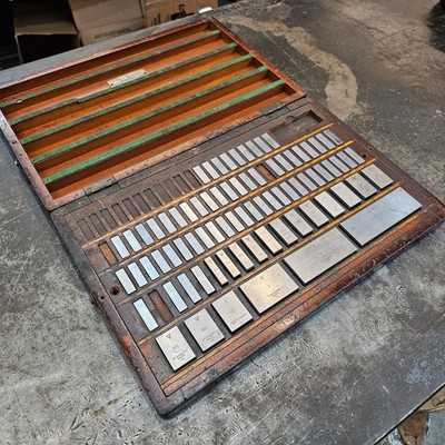 Dearborn Ellstrom .100-4'' Steel Rectangular Gage Blocks Few Missing/Replacements