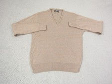 Vintage Puritan Sweater Mens Extra Large XL Brown V-Neck Made in USA 70s Marl
