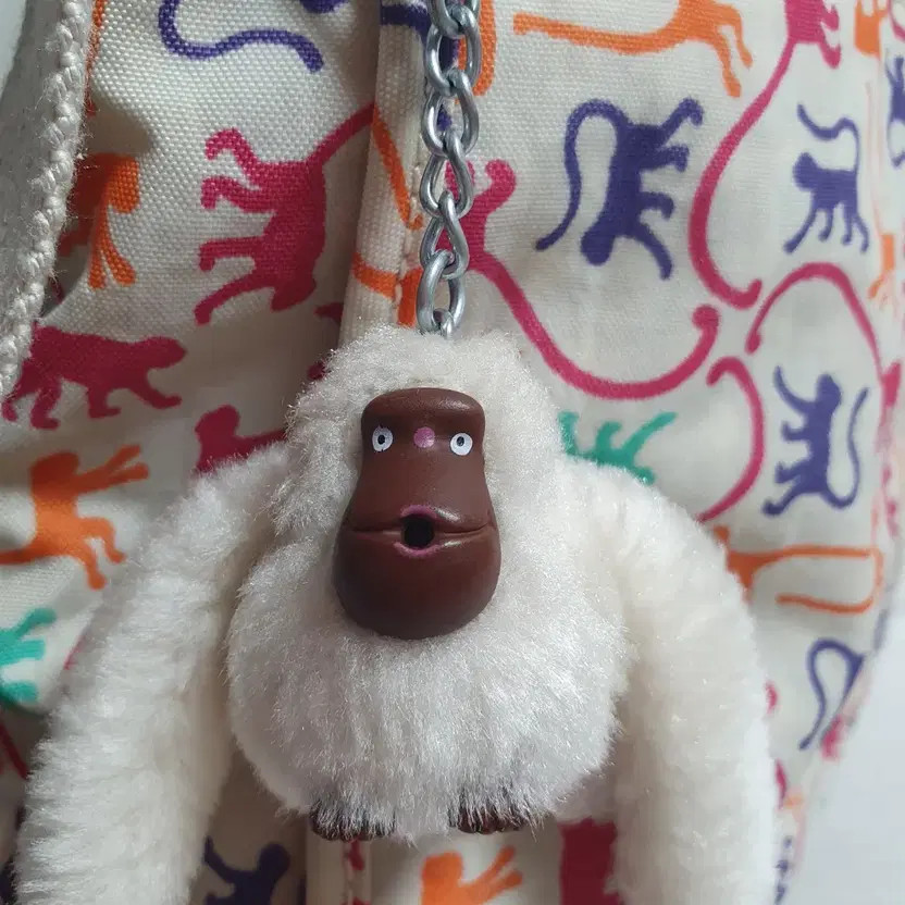 Kipling Crossbody Bag Drumming Monkey Pattern Mul… - image 1