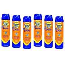 6 Pack Banana Boat Sport Coolzone Continuous Spray Spf 30 1.8 Oz Each