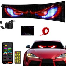Otuoor 15"x4" LED Eyes for Car Windshield, 50 14.7x3.6 inch, Multi-Color