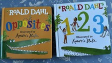 2 Roald Dahl Children?s Books Illustrated By Quinten Blake - Opposites &  1.2.3.