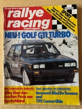 Rallye Racing Nr. 8 Ausgabe August  1979 VW Golf GTI Turbo Formel 1 Hockenheim