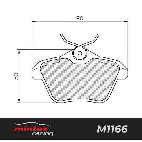 Pastillas de freno de alto rendimiento Mintex Racing MDB1742 M1166 - Imagen 1 de 1
