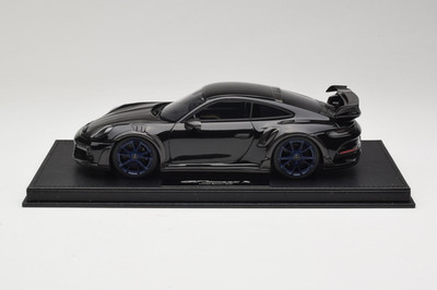 REMC009 Porsche 911 992 TechArt GTstreet R Black with Blue Wheels TechArt 1/18