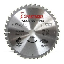 Spartacus Wood Cutting Saw Blade 254 mm x 40 Teeth x 30mm Ryobi ETS1526AL