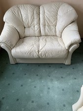 Leather 2-seater Settee & Chair