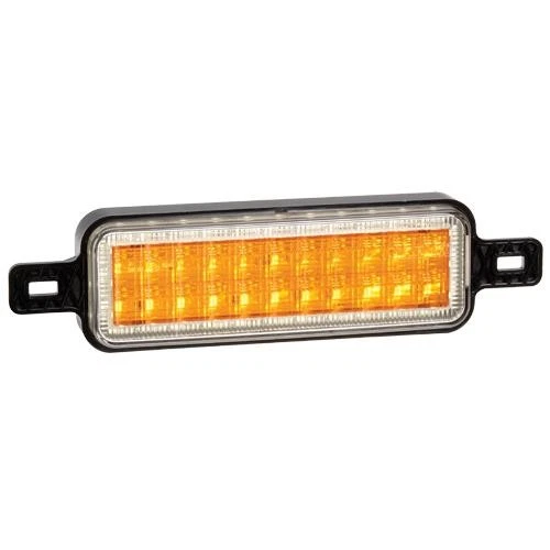 2 x Narva 95202 Multivolt LED Amber Indicator Bull Bar Lamp w/White LED Park Rin - Image 2 of 2