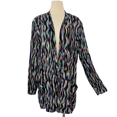 Etro Button-Down Long Sleeve Cardigan Lightweight Sweater Multicolor 46 (US10)