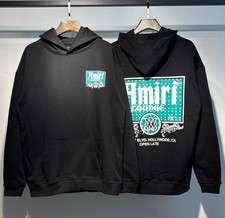 AMIRI autumn winter spring print couple hooded sweatshirt fashion sportswear XL