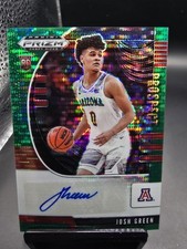 Josh Green 2020 Prizm Draft Picks Prospect Auto /25 Green Pulsar - Arizona 