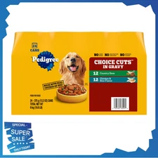 PEDIGREE CHOICE Cuts in Gravy Stew, Chicken & Rice Wet Dog Food Variety 24can 13