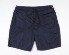 Men's GUCCI Size IT52 Web Stripe Navy Blue Swim Nylon Casual Sport Shorts
