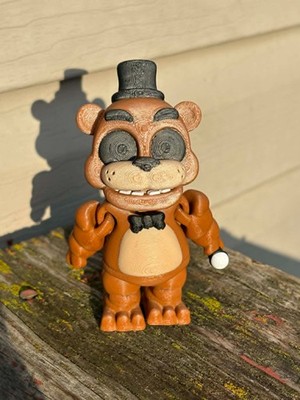 3d Printed & Articulating 4  Freddy Faz Bear (Five Nights At Freddy s / FNAF)