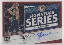 2020-21 Donruss Optic Signature Series Choice Red Prizm TJ McConnell Auto 06mc