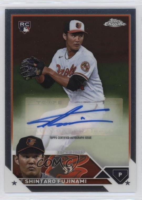 2023 Topps Chrome Update Auto Shintaro Fujinami #AC-SF Rookie Auto RC 0g27
