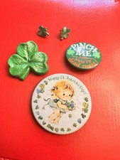 St Patricks Day Lot Of Jewelry Earrings And Pins