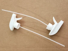 25 Impact White Plastic Spray/Stream/Off Sprayer Bottle Trigger Nozzle 10" Tube