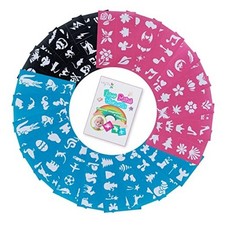 180PCS Face Painting Stencils for Kids   Reusable, Soft  Easy to Use, 180 PCS
