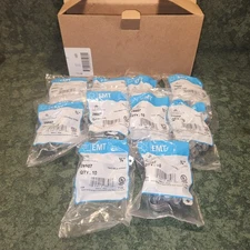 (100) Halex 3/4" inch 2 Hole EMT Clamps (45409-L1)b